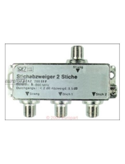 BK-Stichabzweiger 2fach Verteild?mpfung 12,5 dB BK-Stichabzweiger 2fach Verteild?mpfung 12,5 dB