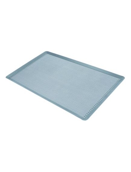 baking sheet W 324mm L 530mm H 11mm blued steel perforated