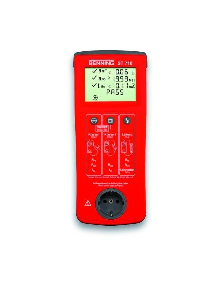 appliance tester BENNING ST710 DIN VDE 0701-0702 protective conductor 200 mA DC