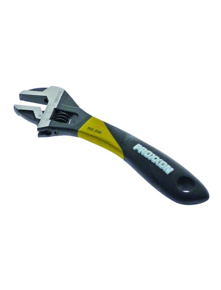 Adjustable wrench L 200mm aperture max. 24.5mm with scale  DIN 3117