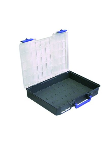 Assortment case polypropylene load capacity 13kg G4-0C A/B/C no inserts external size 413x330x79mm