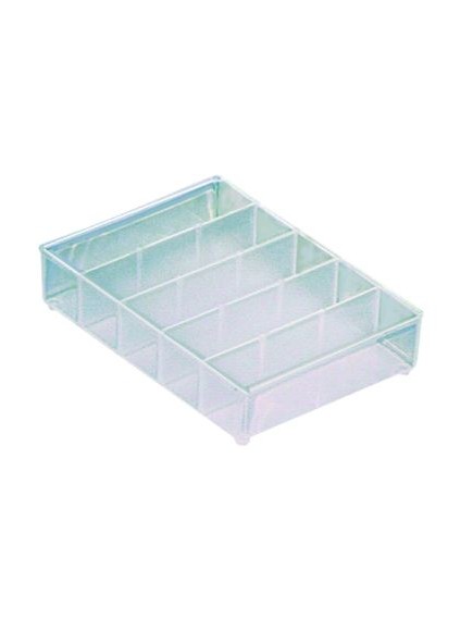 Assortment case insert H 24mm W 79mm A4/2-5 compartments 5 suitable for G1-G4 D 109mm
