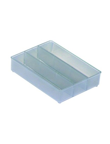 Assortment case insert H 24mm W 79mm A4/2-3 compartments 3 suitable for G1-G4 D 109mm