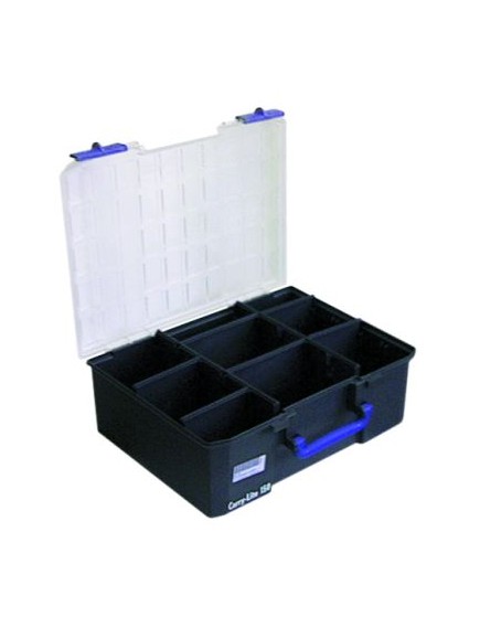 Assortment case polypropylene load capacity 20kg G4-09 8 dividers external size 413x330x147mm