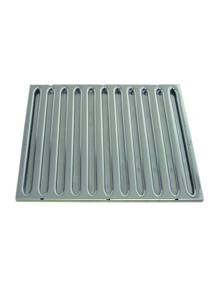 Baffle filter SS H 400mm W 500mm type B for range hoods thickness 20mm