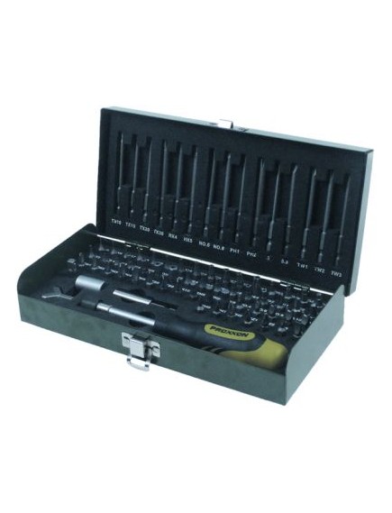 Bit set for safety and special screws PROXXON sizes 1/4  75-piece Bit set for safety and special screws PROXXON sizes 1/4  75-piece