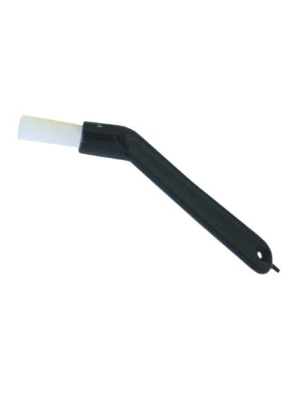 cleaning brush nylon ? 10mm angled total length 129mm brush length 24mm