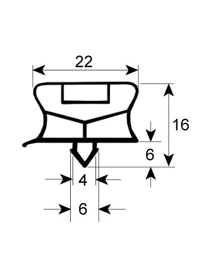 Blast freezer gasket profile 9794Z W 406mm L 666mm plug size for blast chiller Blast freezer gasket profile 9794Z W 406mm L 666mm plug size for blast chiller