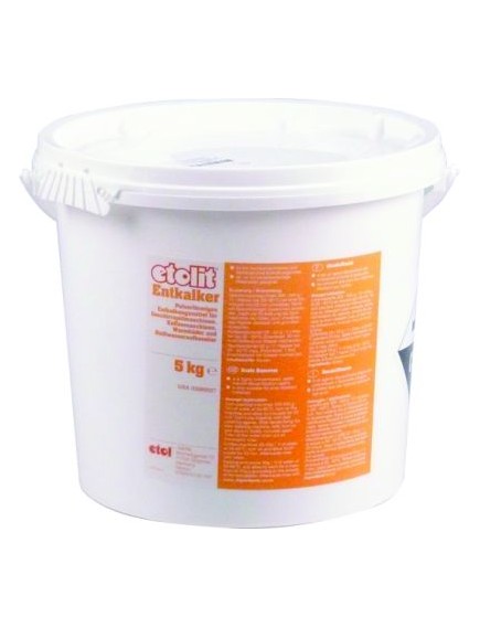 descaler ETOLIT powdered form content 5kg for coffee machines, dish washers, boilers etc.