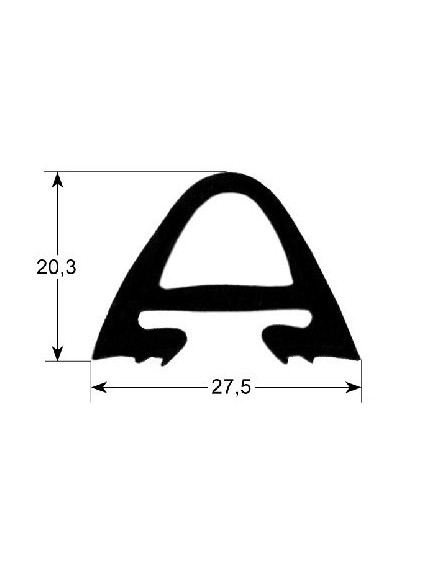 Door seal profile 2530 W 710mm L 815mm Rational 5110.1047