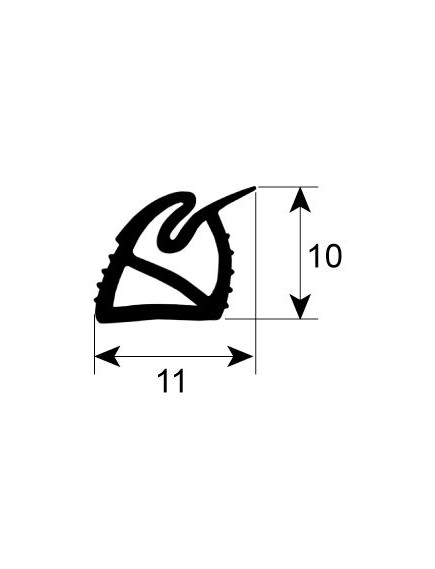 Gasket for control panel W 305mm L 720mm Rational 5105.1011