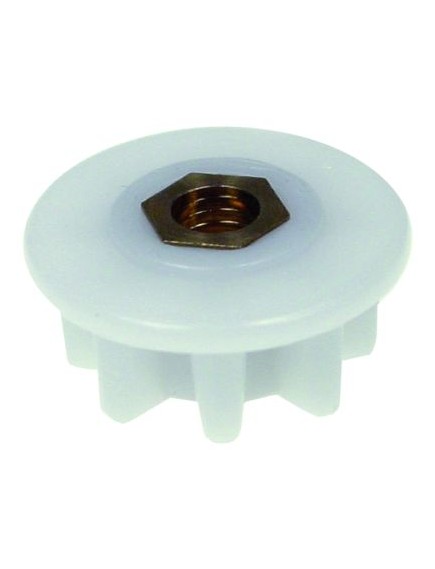 Mixer coupling plastic ? 27mm H 12mm for jar IT M6L teeth 8